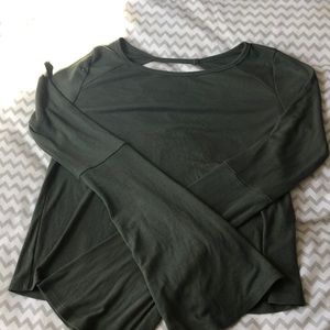 Green long sleeve top
